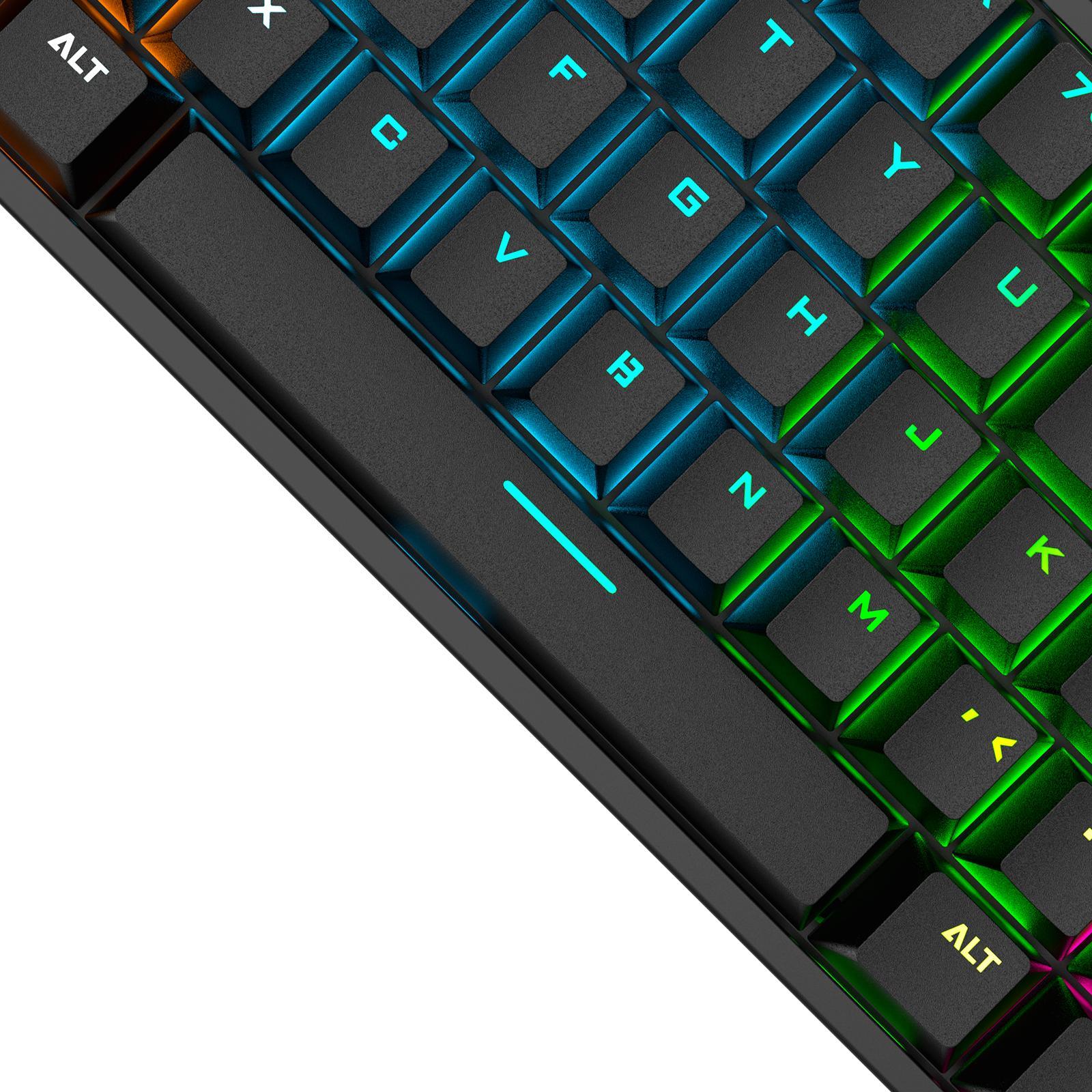 61 Keys Mechanical Keyboard RGB Illuminated Multi Color