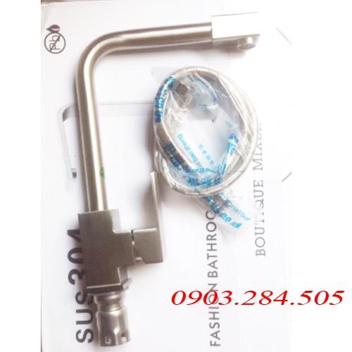 Vòi rửa chén nóng lạnh Inox 304 cao cấp