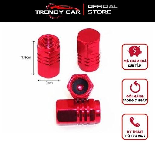 Bộ Nắp chụp van bồi xe ô tô - Chất liệu nhôm CNC - Nhiều màu lựa chọn