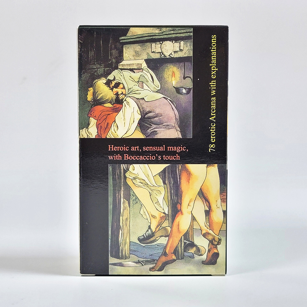 Bộ Bài Decameron Tarot 78 Lá Bài 7x12 Cm Tặng Đá Thanh Tẩy