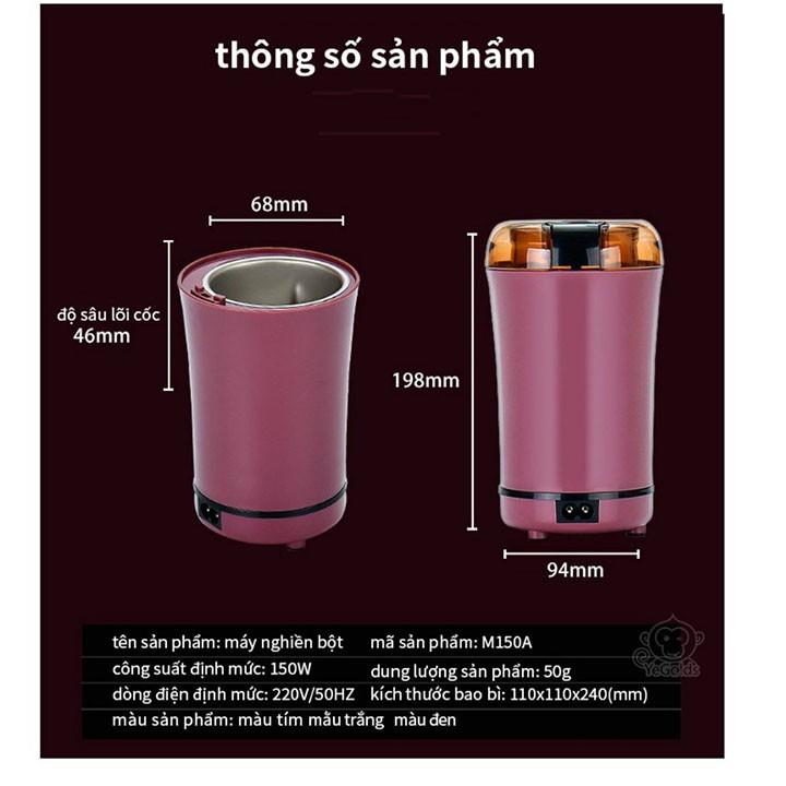 Máy Xay Tiêu, Cà Phê, Gạo, Các Loại Hạt Ngũ Cốc... - Máy Xay MiNi Đa Năng Cối Inox 304, Lưỡi Dao Siêu Chắc Và Bén - Hàng Chất Lượng KST