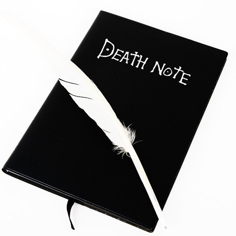 Sổ tay và bút lông vũ dùng để hóa trang nhân vật Death Note