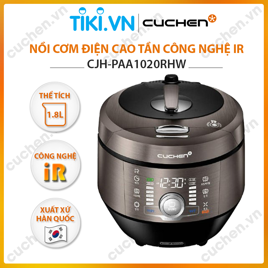 Nồi cơm điện cao tần IR Cuchen CJH-PAA1020RHW 1.8L (Nhập khẩu chính hãng)