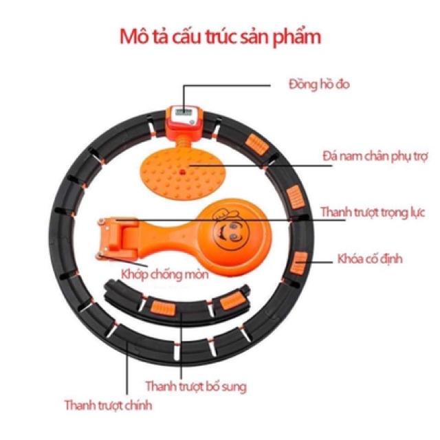 Vòng lắc eo HULA- Vòng lắc eo thông minh thon gọn HULA Cao cấp  ( Ảnh Thật + Video ) .