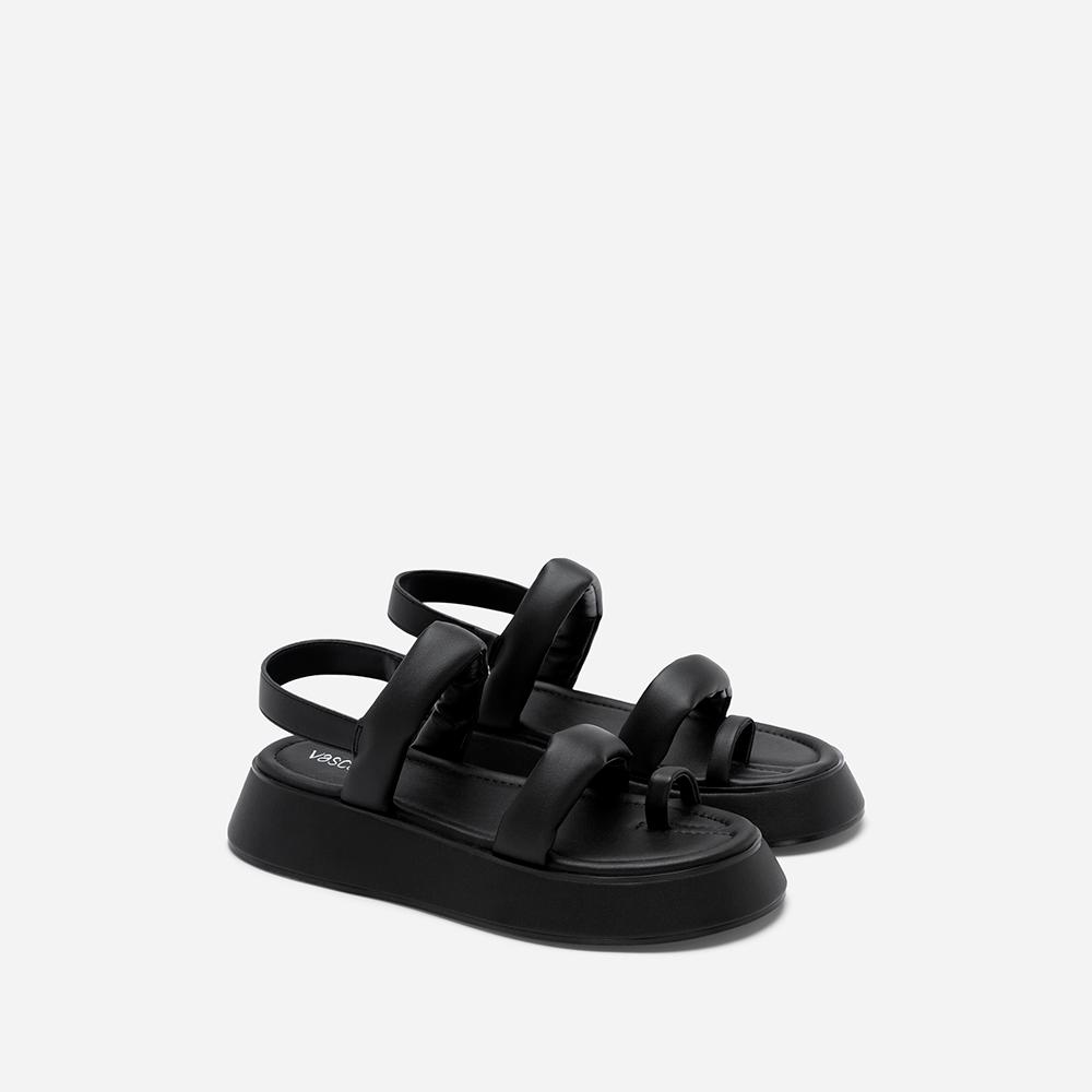 Vasscara Giày Sandal Đế Chunky Nhấn Quai Phồng - SDK 0333