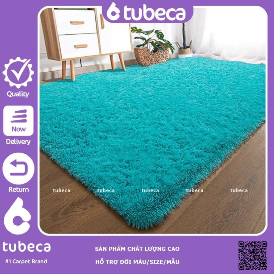 Thảm Lông Xù Trải Sàn Phòng Khách | Màu Tím | Loại 1 | Dày 3 Lớp | 2m x 1m6 | TUBECA