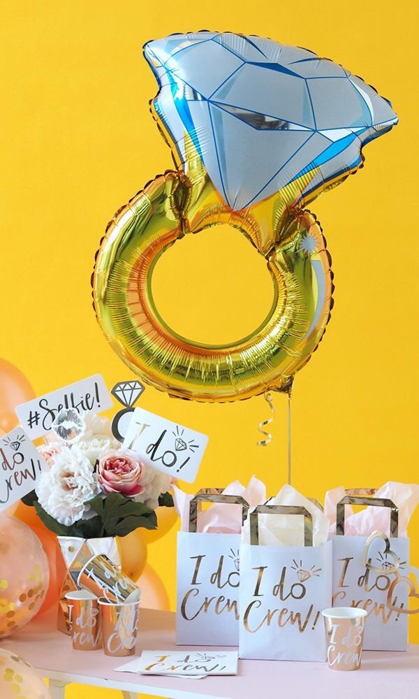 Bộ bong bóng trang trí tiệc chia tay độc thân màu hông trắng Pastel ctdt20