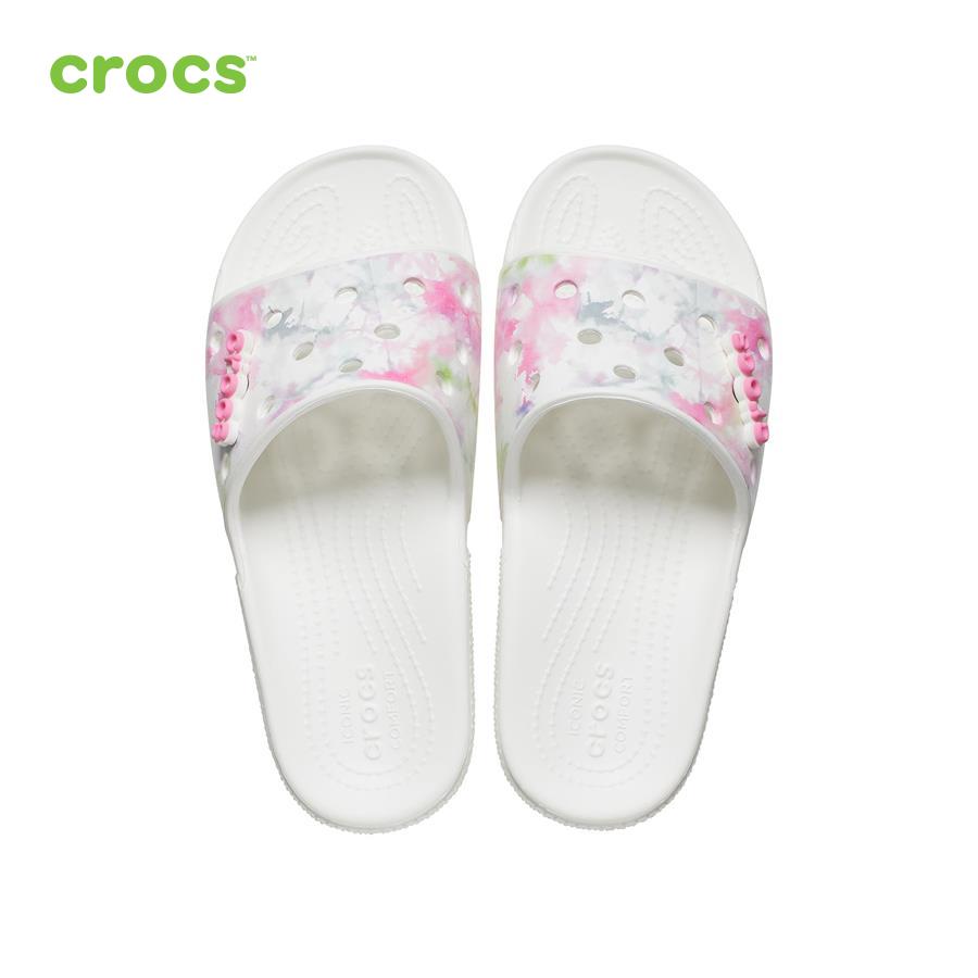 Dép quai ngang unisex Crocs FW Classic Slide U Bleach Dye Whi/Mlti - 207411-94S