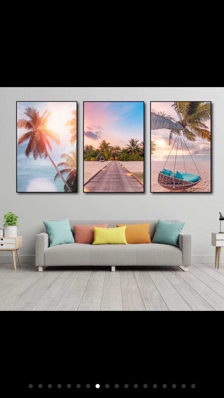 Tranh CANVAS bộ 3 tấm kích thước 30*40