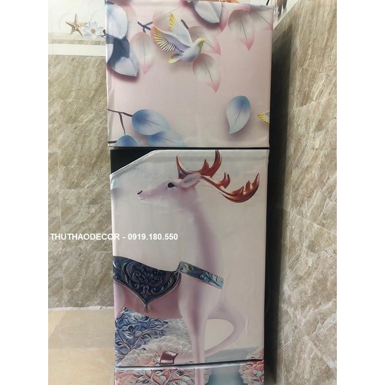 Decal dán tủ lạnh HƯƠU TÀI LỘC