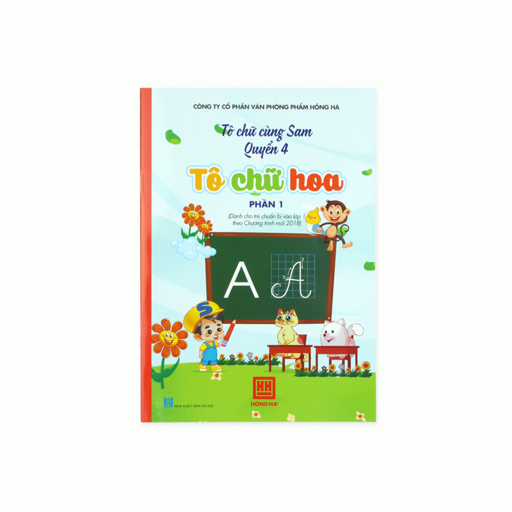 Vở tập tô chữ cùng Sam - Quyển 4 - Tô chữ hoa phần 1 7163 (10 quyển)