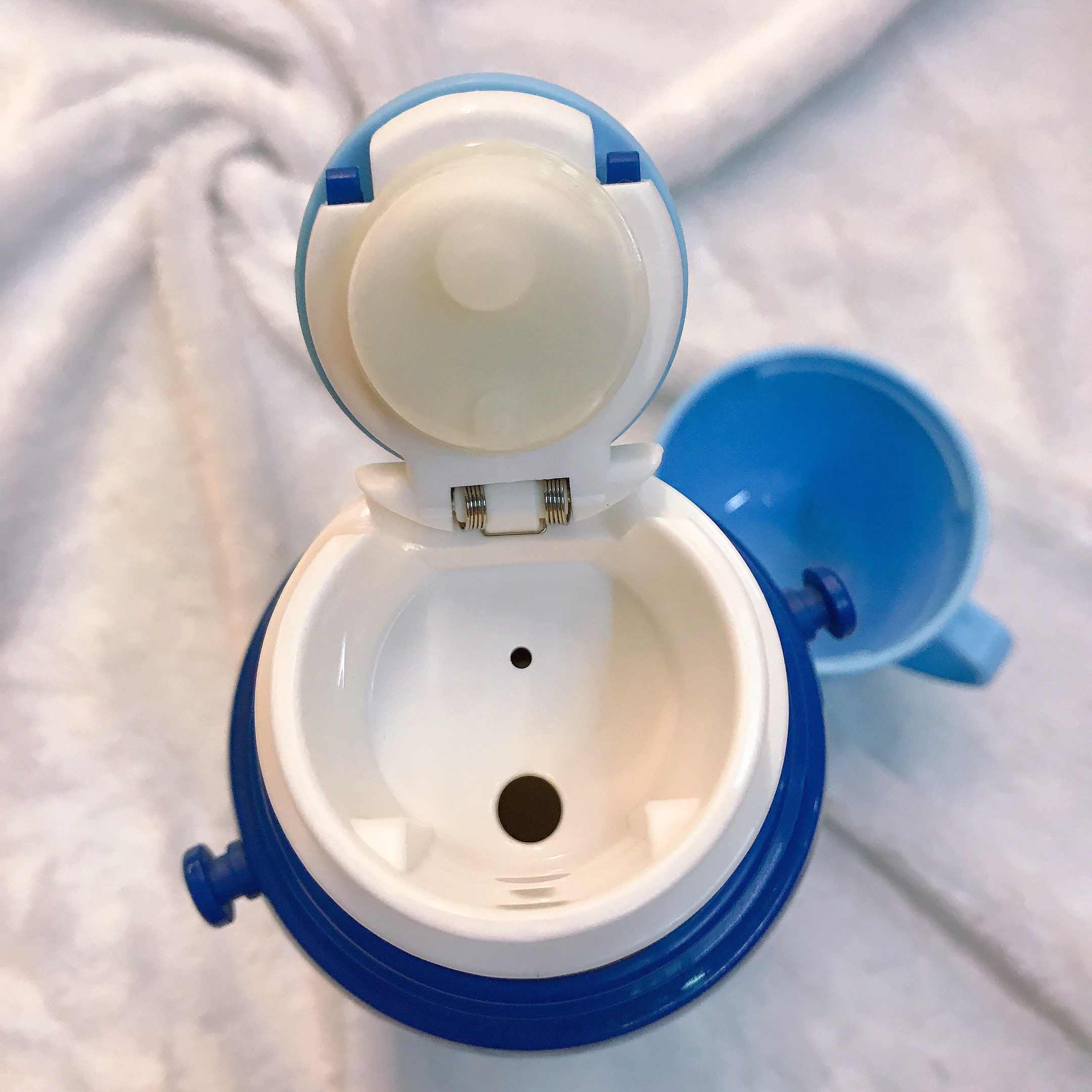 Bình nước giữ nhiệt hình Stich màu xanh cho trẻ em, các bé, học sinh -  - WD-3411STIC