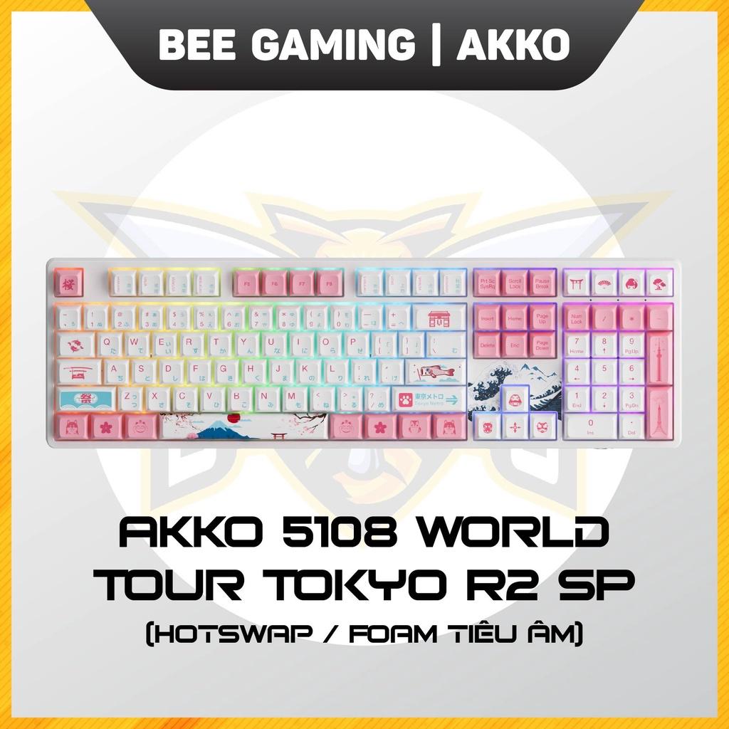 Bàn phím cơ chính hãng AKKO 5108 World Tour Tokyo R2 (Hotswap / AKKO CS Switch / Foam tiêu âm)