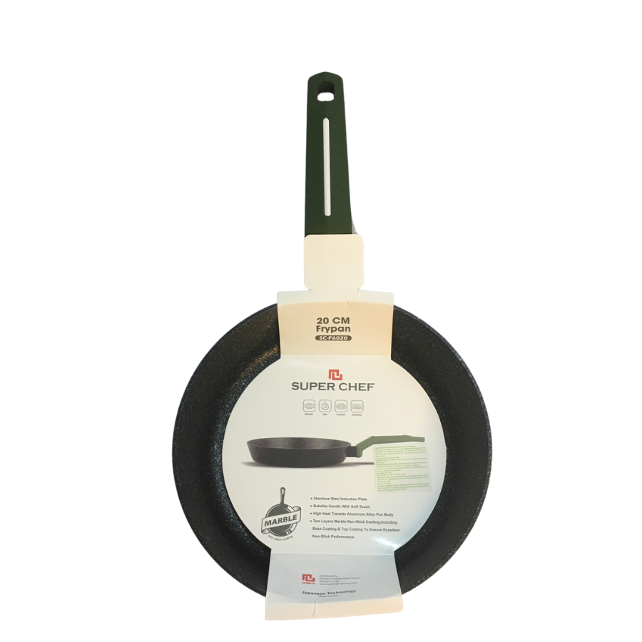 Chào SUPER CHEF black & green h.kim chống dính đáy từ tiện lợi, bền bỉ, dùng được cho mọi loại bếp