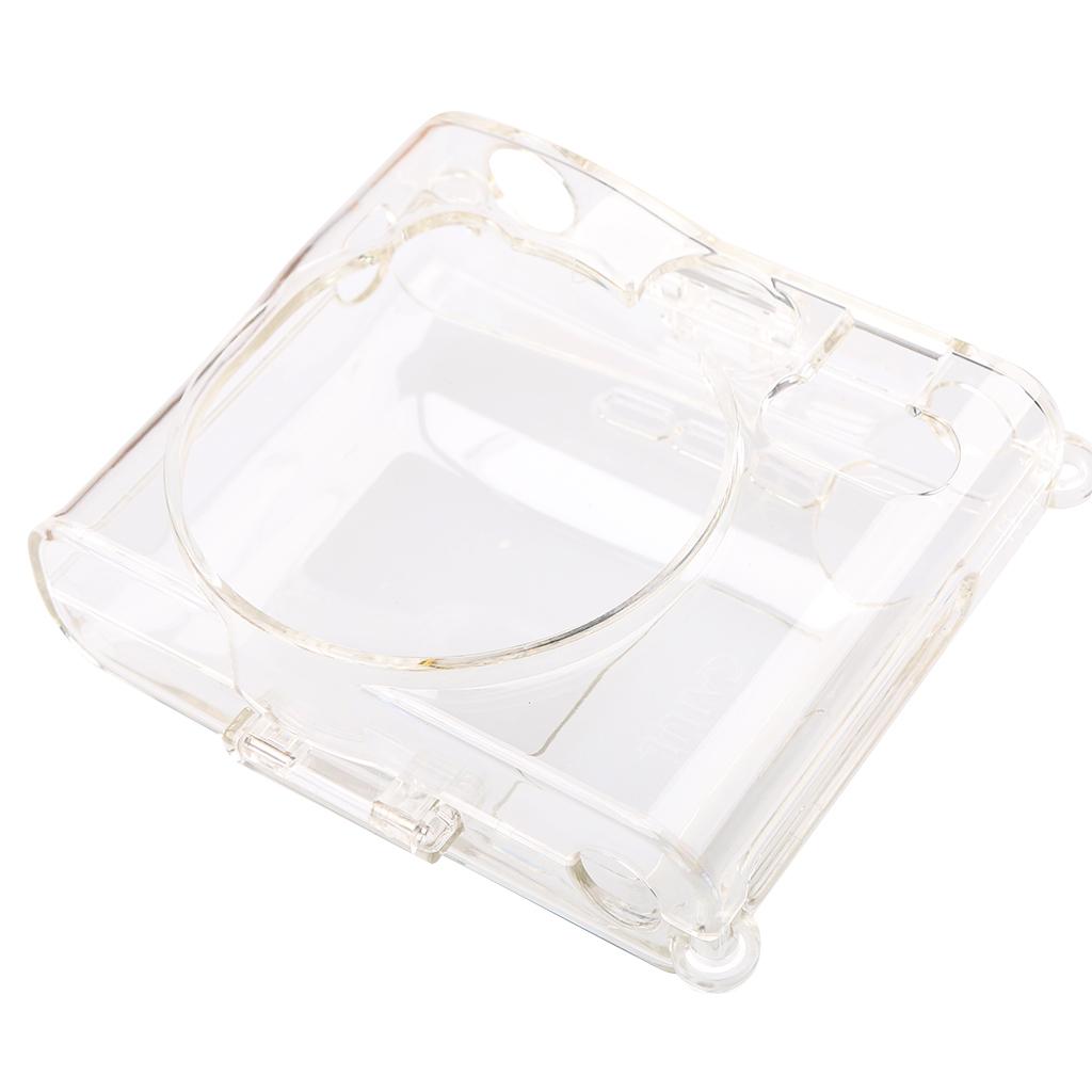 Cute Crystal Clear Hard Camera Case Cover with Strap for Fujifilm Instax Mini 90