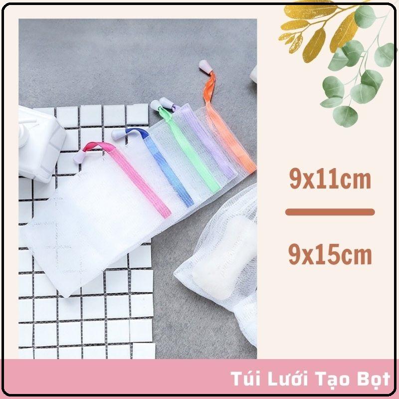 Túi Lưới Tạo Bọt Xà Bông Freeship Túi Tạo Bọt Nhanh Xà Phòng Nhỏ Gọn, Tiện Lợi 9x15cm - tuanphukien75