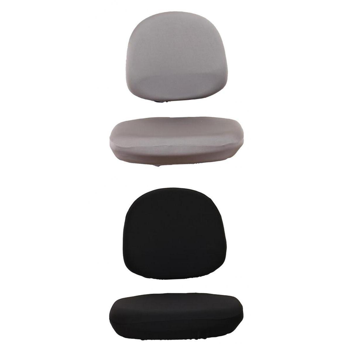 2pcs Elastic Office Chair Seat Cover Swivel Stool Chair Cover for Kitchen
