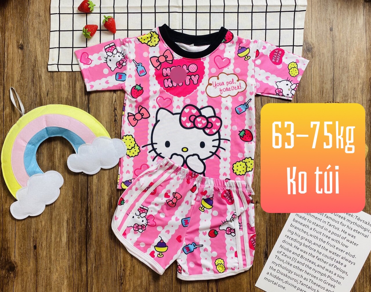 Đồ bộ bigsize đùi thun lạnh in 3D hoạt hình. Đồ bộ đùi bigsize. Đồ bộ thun lạnh bigsize. Đồ bộ bigsize thun lạnh. Mèo Kitty - Thỏ Melody - Mèo Marie - Sóc - Cô bé. bobigsizedui4thunlanh.