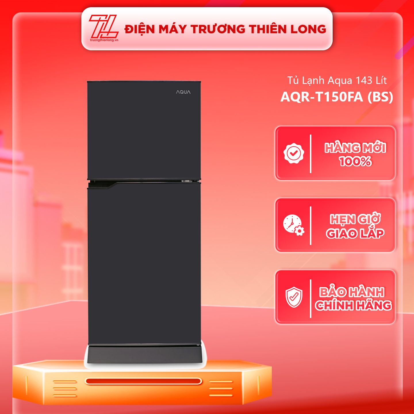 Tủ Lạnh Aqua 130 lít AQR-T150FA-BS