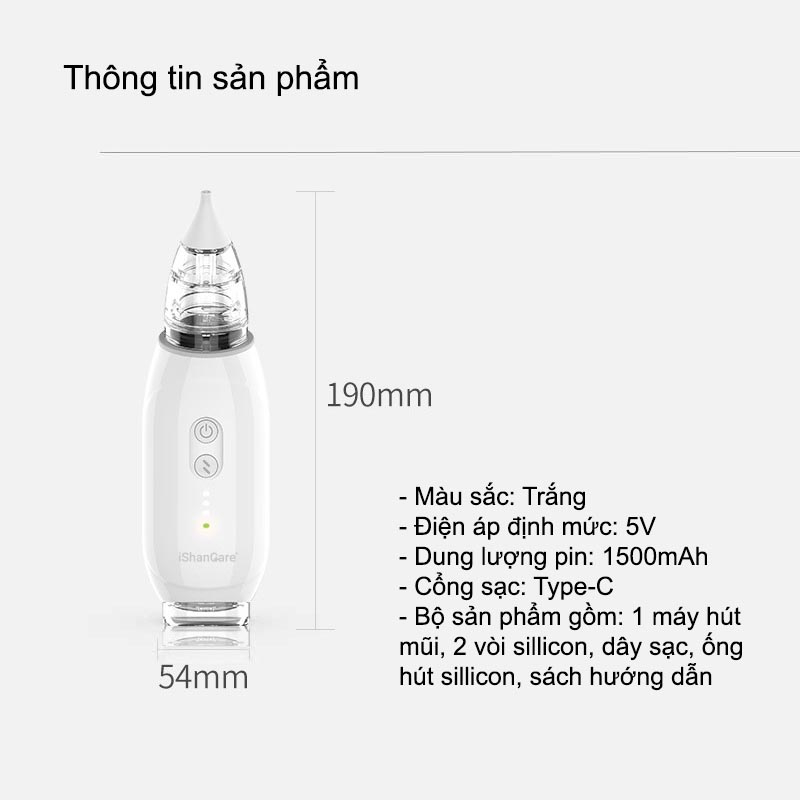 Máy Hút Mũi Cho Bé Sơ Sinh Cao Cấp Tự Động Làm Sạch Khoang Mũi Giúp Mũi Thông Thoáng Dễ Chịu An Toàn Tuyệt Đối 319