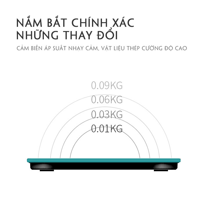 Cân Điện Tử Thông Minh JT 414 - Kết Nối Bluetooth - Có APP Theo Dõi Các Chỉ Số Sức Khỏe.