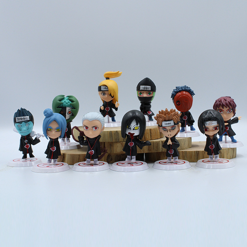 Set Combo 11 Mô Hình Nhân Vật Hoạt Hình Naruto Shippuden Konan Zetsu Deidara Kisame Hoshigaki Itachi Tobi Orochimaru Hidan Sasori Kakuzu Nagato Uzumaki (Pain) Cao Cấp