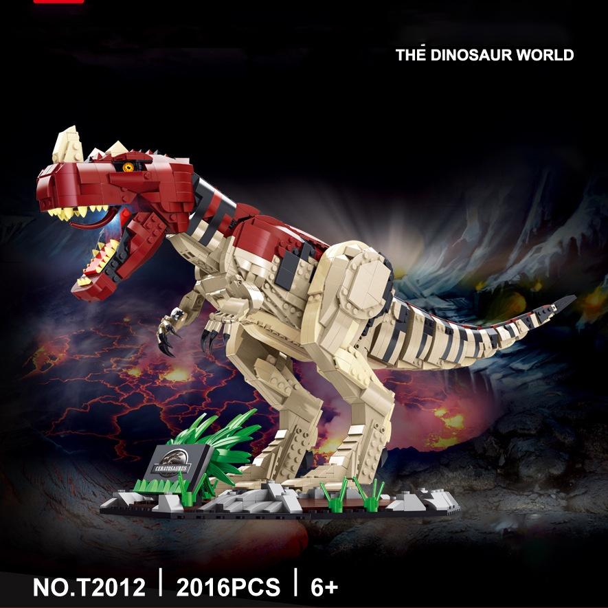 Đồ chơi Lắp ráp Khủng long ăn thịt chân thú Ceratosaurus, Gaomisi 2012 Xếp hình thông minh, Nhựa ABS an toàn