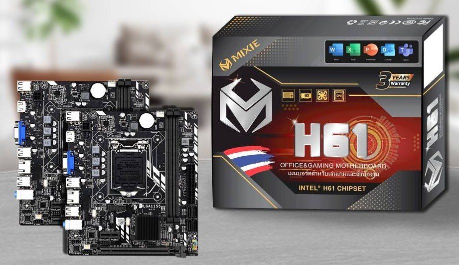 Bo mạch chủ Main MIXIE H61 Socket LGA1155 - Hàng Chính Hãng