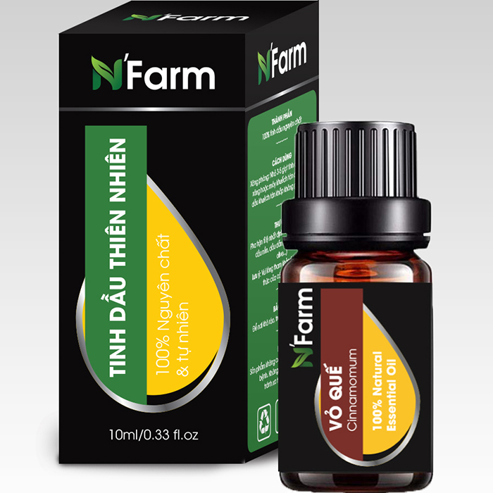 Tinh Dầu Vỏ Quế Nguyên Chất N'farm 10ml (Cinnamomum)