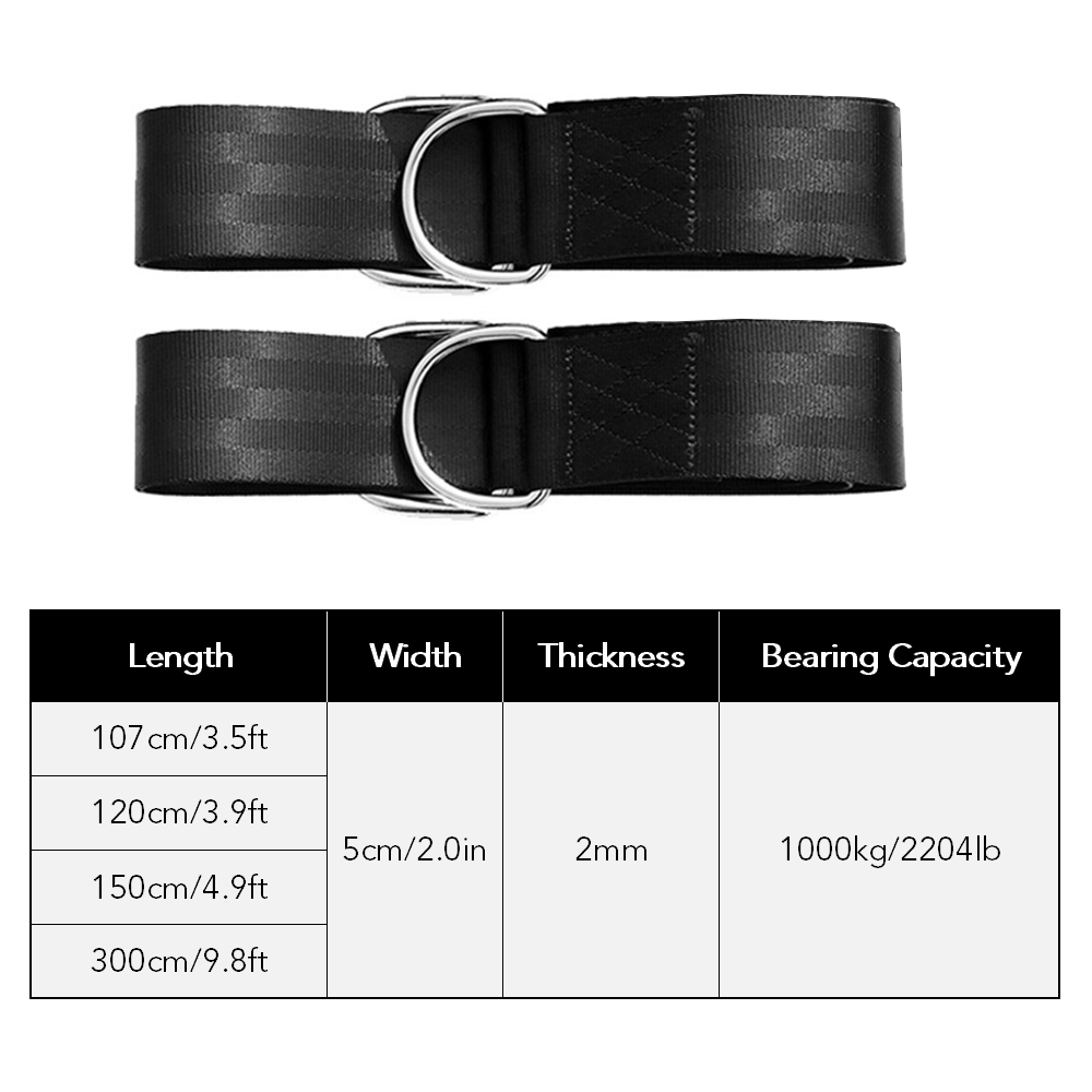 Đai Lưng Treo Cây Chịu Lực Năng 1000kg / 2204lb Không Giãn Có Khóa An Toàn