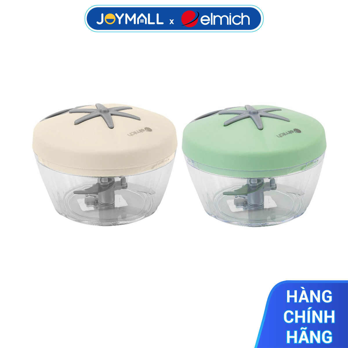 XAY TỎI ỚT, GIA VỊ ELMICH EL8416 400ML, HÀNG CHÍNH HÃNG, CỐI NHỰA TRONG, LƯỠI DAO INOX - JOYMALL