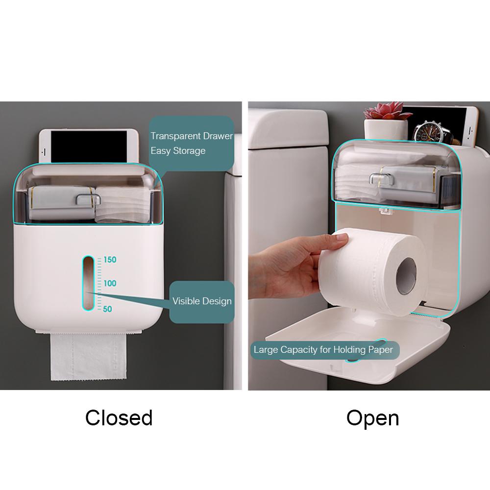 Hộp đựng giấy cuộn vệ sinh treo tường, chống thấm nước