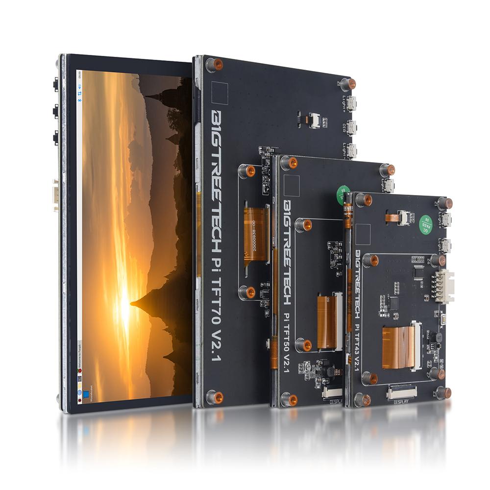 BIGTREETECH BTT PITFT50 TFT43 TFT70 DSI Màn Hình Cảm Ứng Điện Dung Raspberry Pi Màn Hình LCD Hiển Thị Các Bộ Phận Máy In 3D Cho Octopus Pro Board