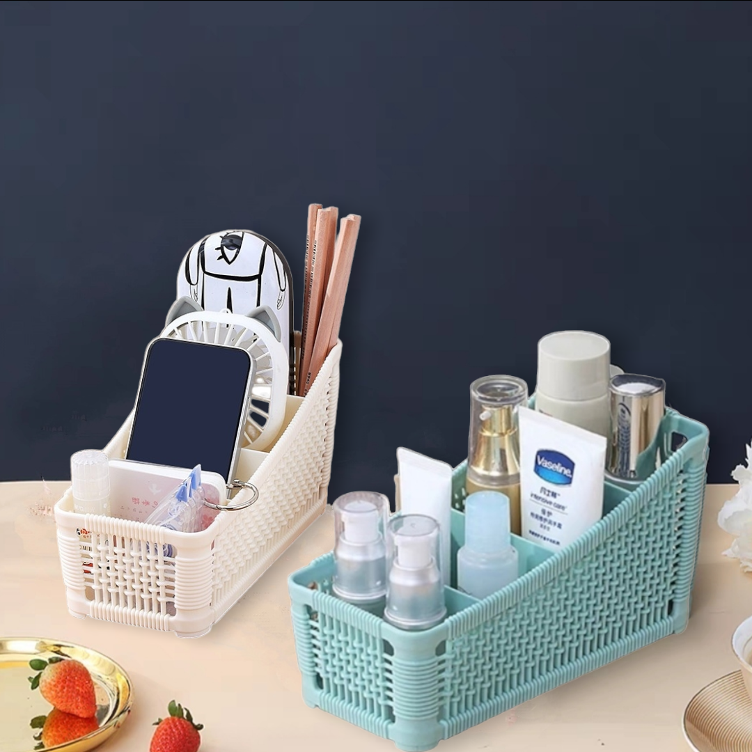 Kệ đựng mỹ phẩm 4 ngăn, khay đựng đồ trang điểm, makeup NBL bằng nhựa tiện ích cao cấp