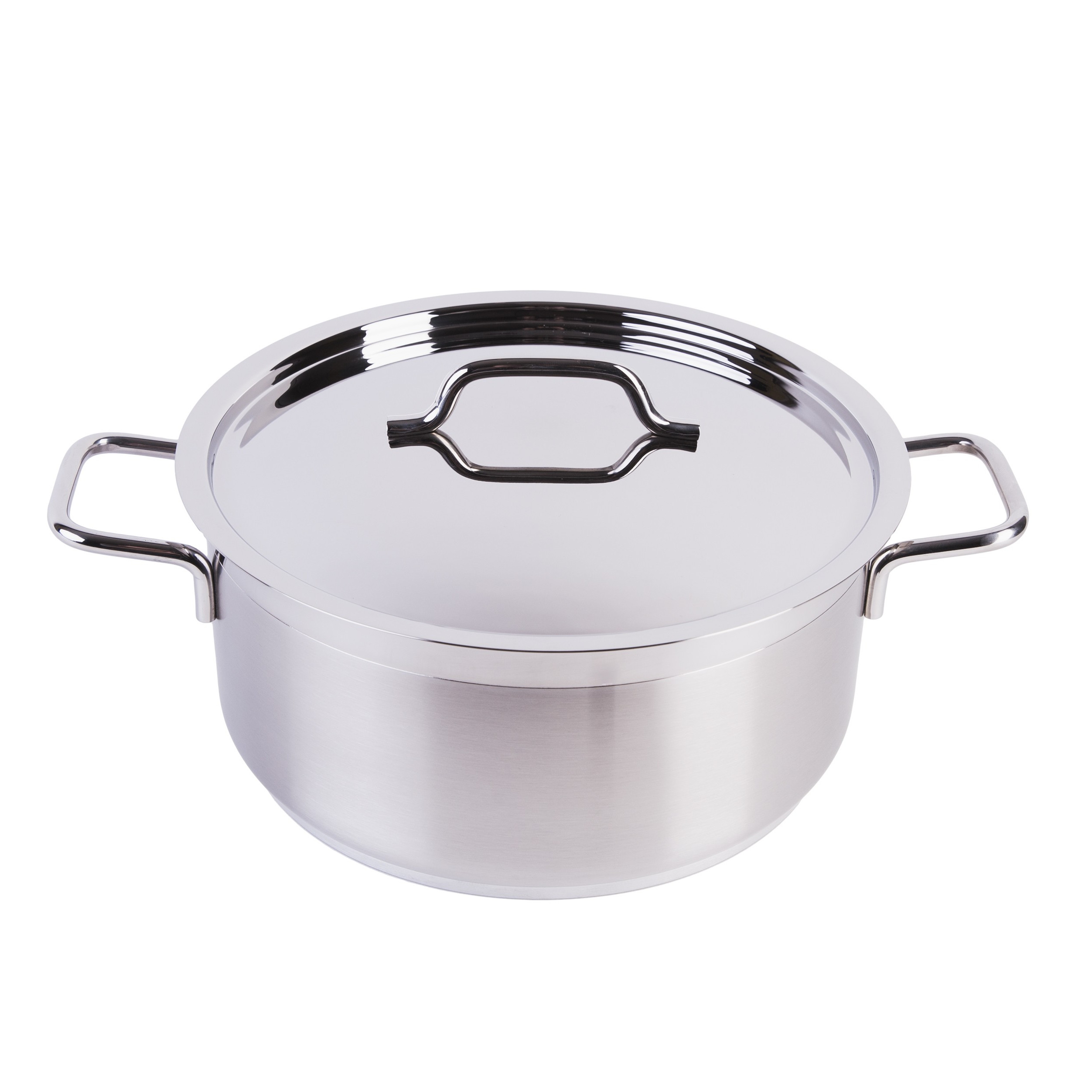 Soong Nồi Inox Cao Cấp Đáy từ 3 Lớp Thân Cao 2 Lớp Nắp Inox 16x8cm 1.5lL Berndorf Sandrik - Stainless Steel Casserole with Lid