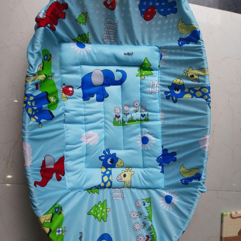 Nệm Bọc Nôi tre hình con vật sz 55x80, 60x90,65x1m