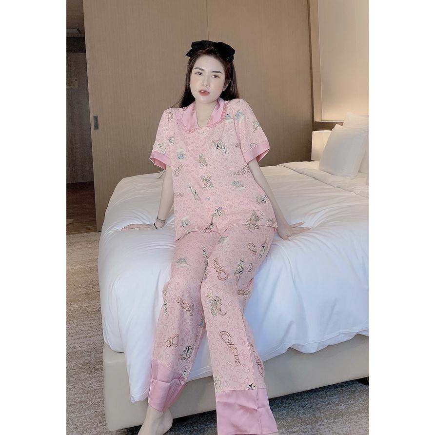 Đồ Bộ Pijama Nữ Mặc Nhà Lụa Mango Mềm Mịn MOMOSA Shop