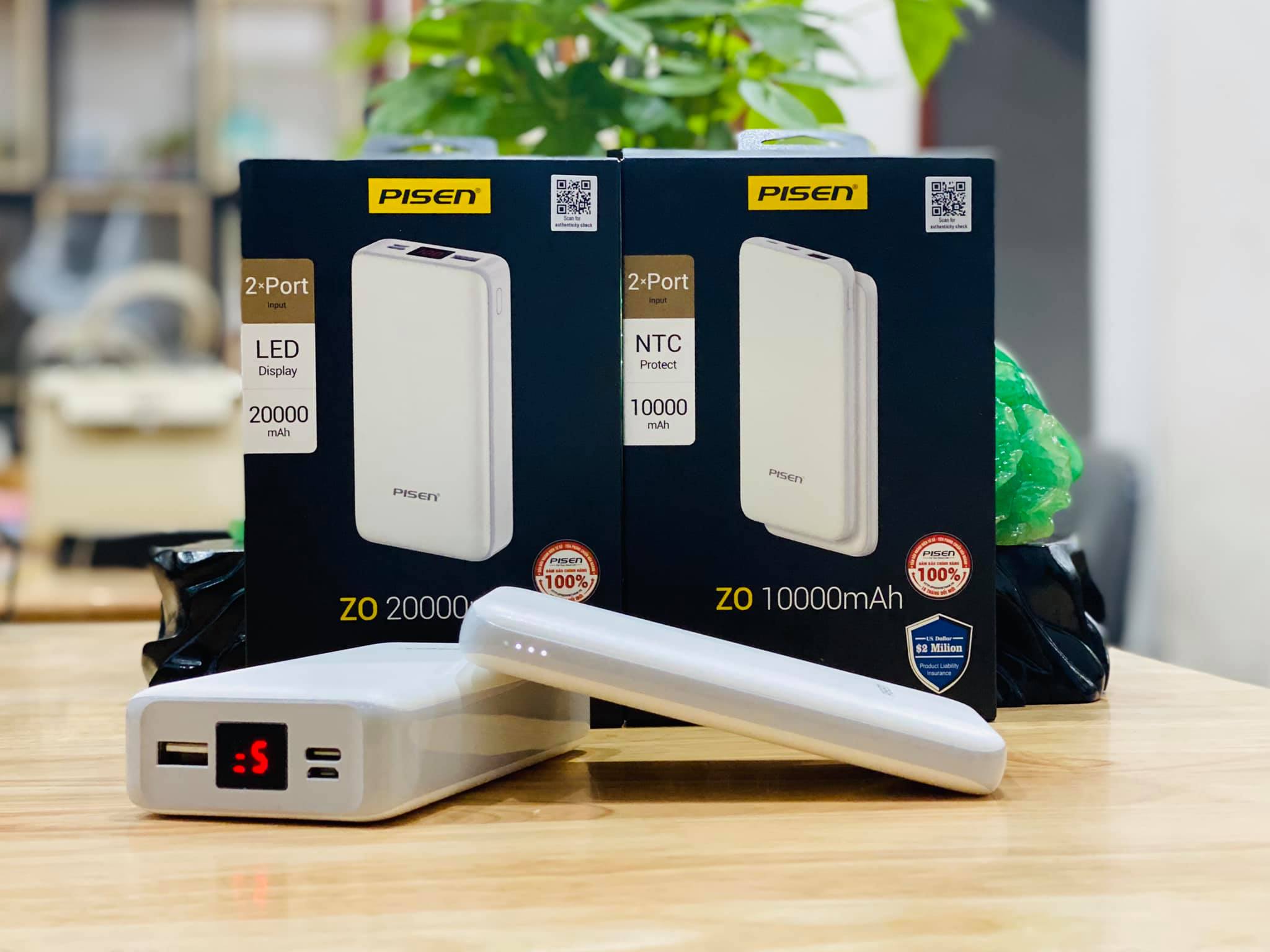 Pin sạc dự phòng Pisen ZO 20000mAh - Ultra - Hàng chính hãng