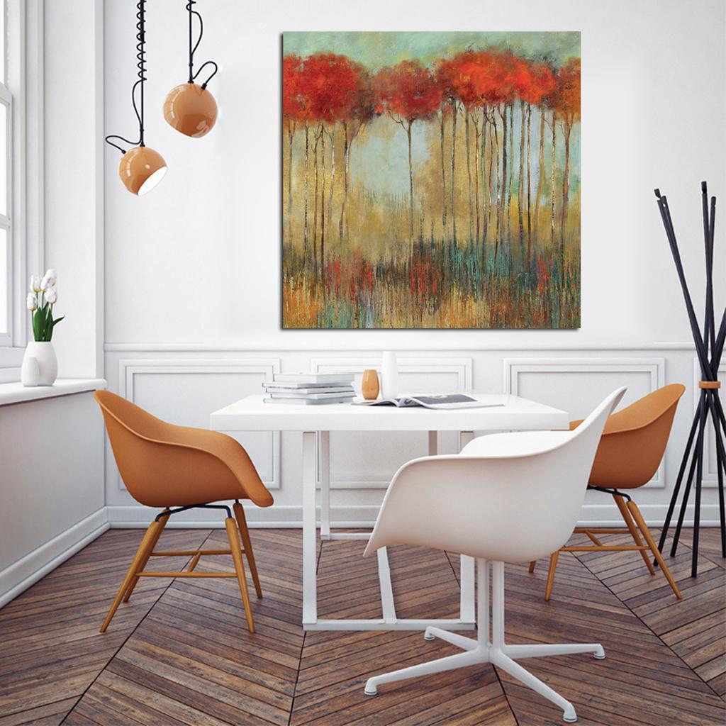 Self-adhesive Abstract Plant Flower Decorative Wall Sticker for Home Decor
