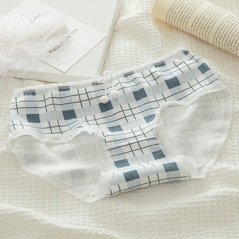 Quần lót cotton giấy kẻ xanh thủy thủ 0126