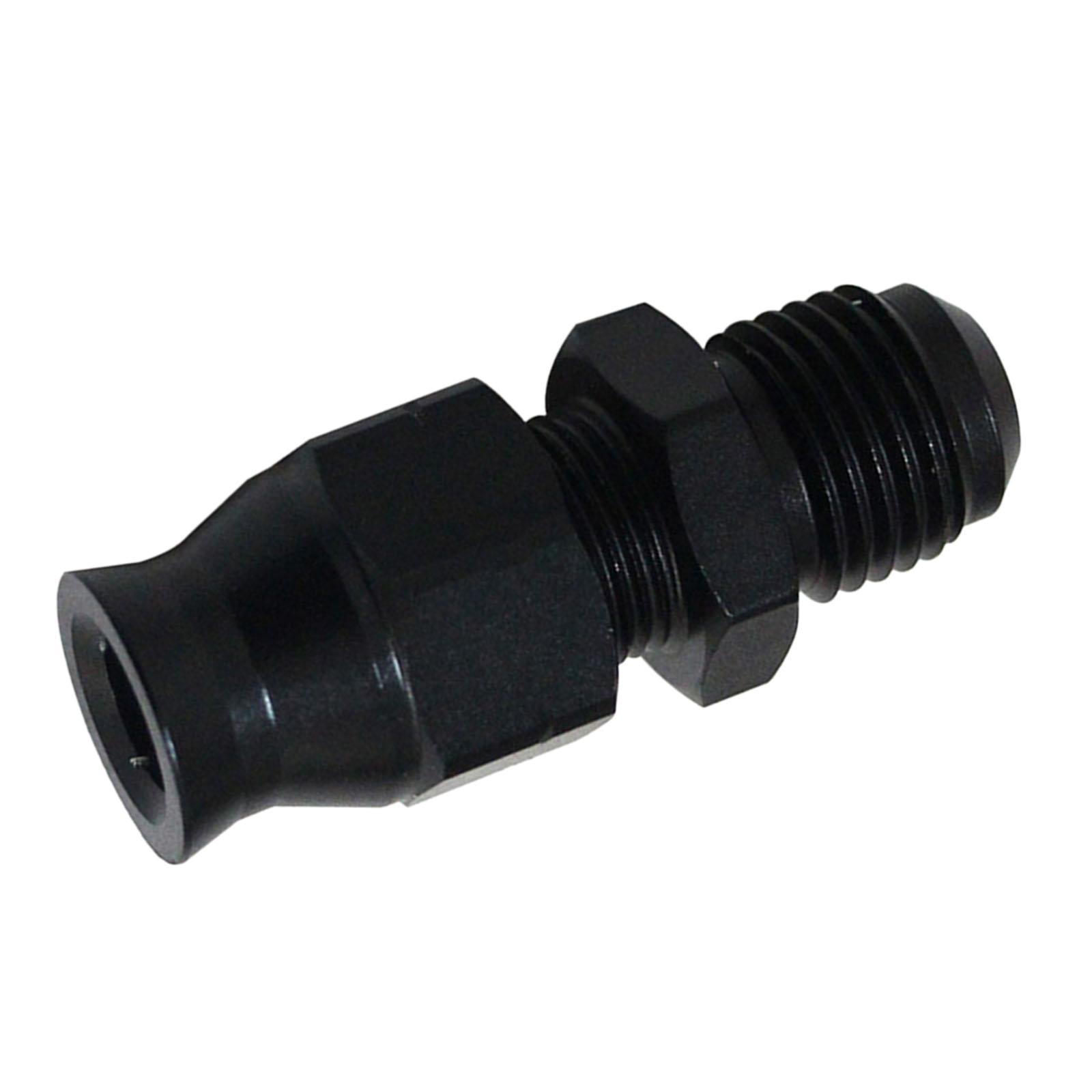 6AN to 5/16" Male Thread Fuel Hardline Fitting Aluminum Anti-Leak Quick Connector