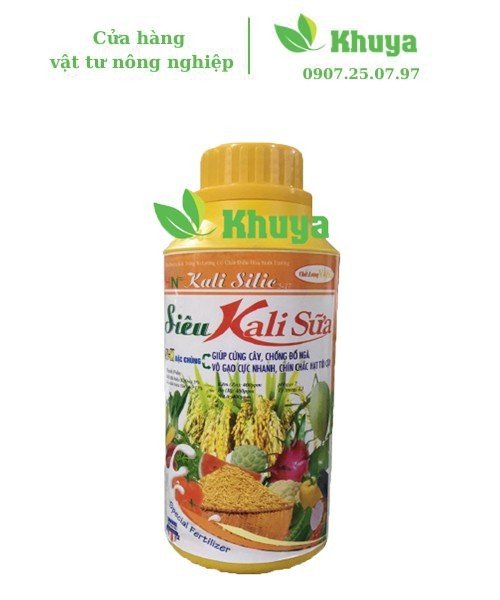 Phân bón lá HN Siêu Kali Sữa 500ml Cứng cây - Vô gạo