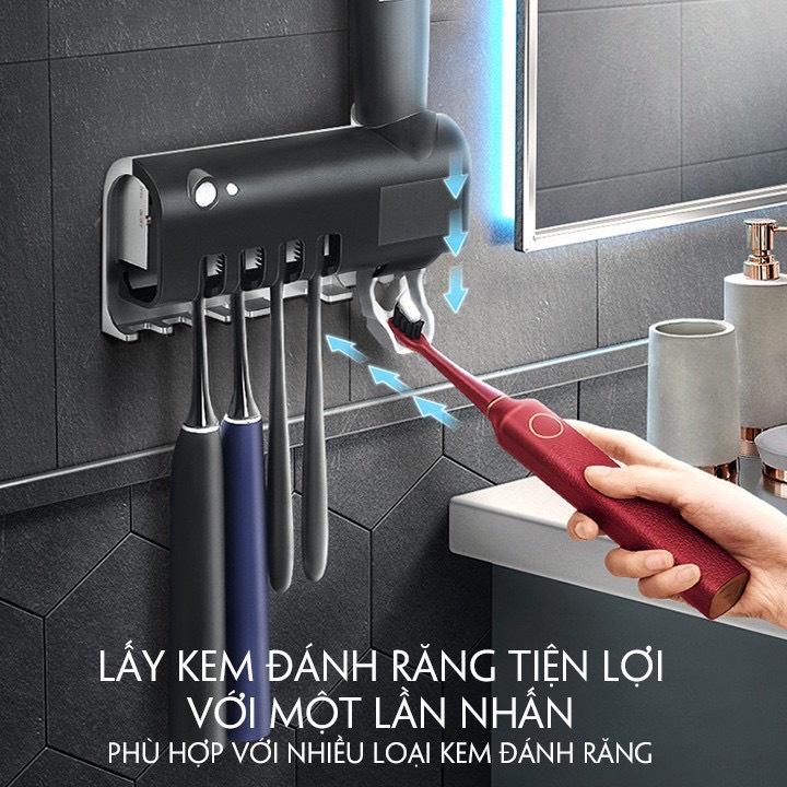 Giá treo bàn chải, Kem đánh răng khử khuẩn tia UV công nghệ cao Châu Âu