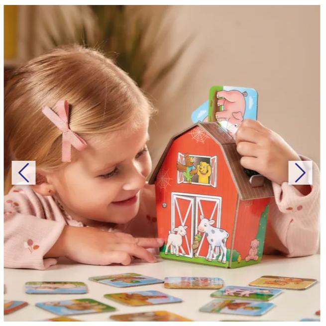 Trò chơi trí tuệ Farmyard Families - Orchard Toys giúp trẻ phát triển sự phối hợp tay mắt và ghi nhớ