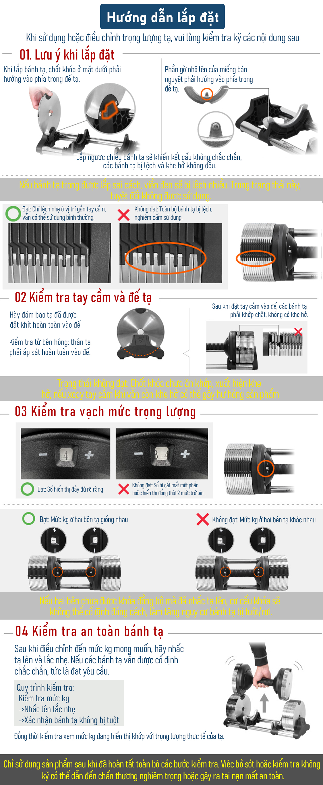 Tạ Tay Điều Chỉnh Thông Minh LYSIN 20KG, Adjustable Dumbbell, 18 Cấp Độ Tạ, Thiết Kế Cao Cấp Cho Gym Tại Nhà