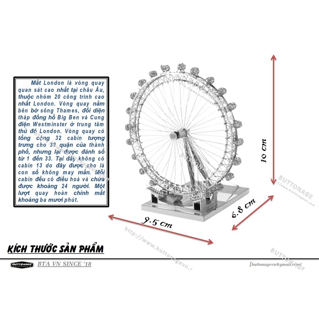 Mô Hình Lắp Ráp 3d Vòng Xoay Mắt Luân Đôn