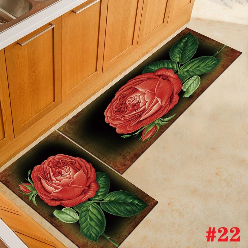 Thảm Chùi Chân Chống Trượt Họa Tiết Lá Cây Trang Nhã