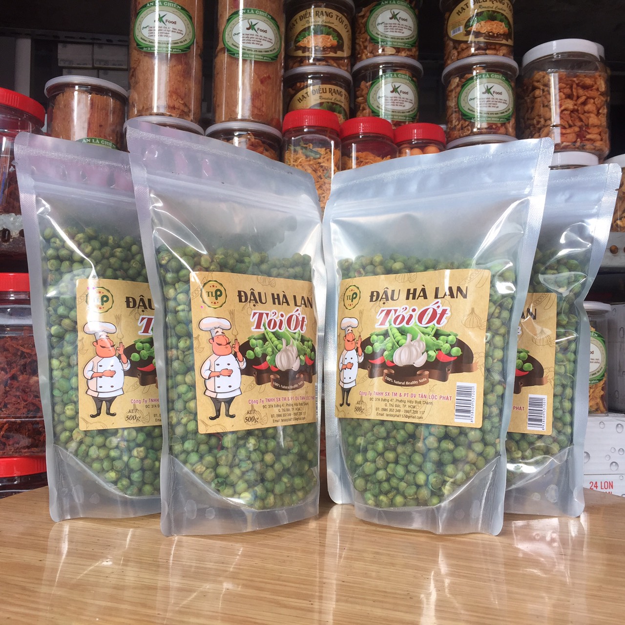 2 KG ĐẬU HÀ LAN TỎI ỚT THƯỢNG HẠNG