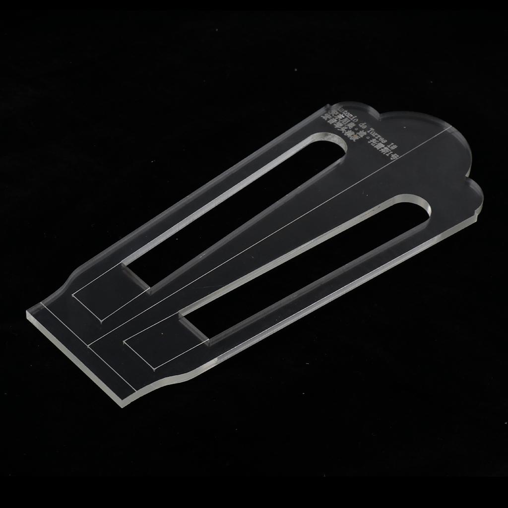 Guitar Headstock Acrylic Template for Classical Guitar DIY Tool 175x65x4mm