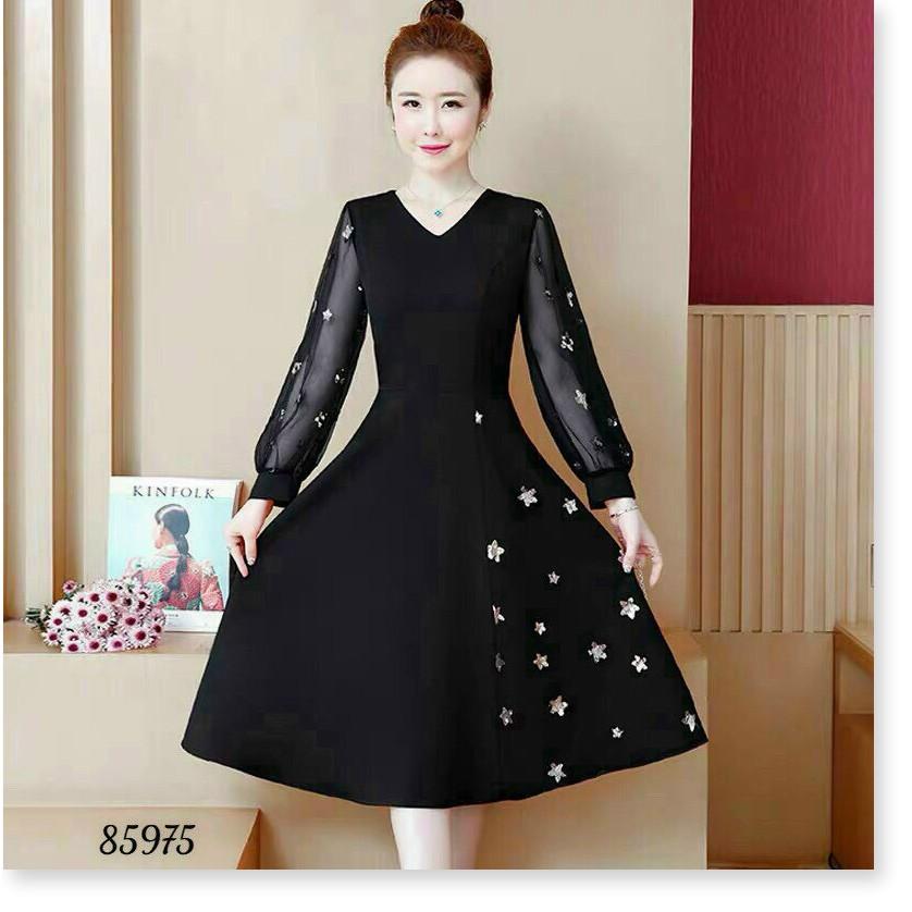 ĐẦM XÒE UMI TAY DÀI PHỐI LƯỚI SAO VÔ CUNG XINH XẮN